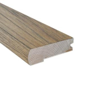 Burnished Straw 0.81 in. Thick x 2.37 in. Wide x 78 in. Length Hardwood Flush-Mount Stair Nose Molding-LM6246 202745957