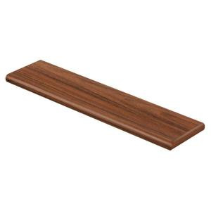 Cap A Tread Claret Jatoba 94 in. Length x 12-1/8 in. Deep x 1-11/16 in. Height Laminate Right Return to Cover Stairs 1 in. Thick-016141604 204152603