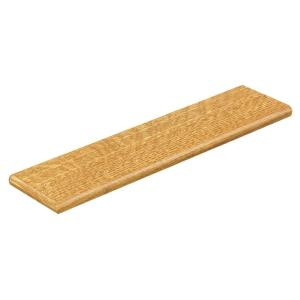 Cap A Tread Natural Oak 47 in. Length x 12-1/8 in. Deep x 1-11/16 in. Height Laminate Left Return to Cover Stairs 1 in. Thick-016271757 206052846
