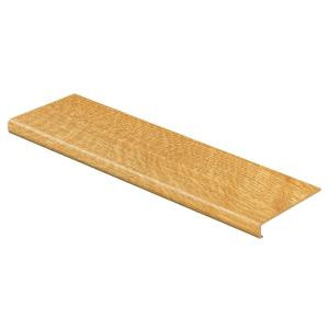 Cap A Tread Natural Oak 47 in. Length x 12-1/8 in. Deep x 2-3/16 in. Height Laminate to Cover Stairs 1-1/8 in. to 1-3/4 in. Thick-016A71757 206054908