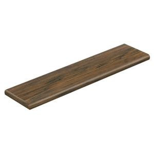 Cap A Tread Saratoga Hickory 94 in. Length x 12-1/8 in. Deep x 1-11/16 in. Height Laminate Left Return to Cover Stairs 1 in. Thick-016241608 204152618