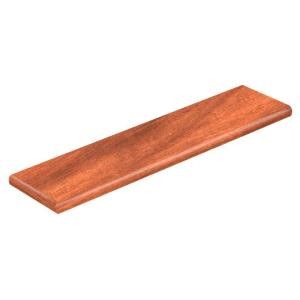 Cap A Tread South American Cherry 47 in. L x 12-1/8 in. Depth x 1-11/16 in. Height Laminate Left Return to Cover Stairs 1 in. Thick-016271799 206529708
