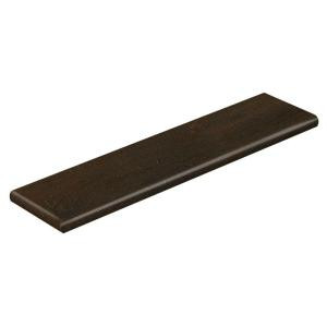 Cap A Tread Warm Chestnut 47 in. Length x 12-1/8 in. Depth x 1-11/16 in. Height Laminate Left Return to Cover Stairs 1 in. Thick-016271795 206823336