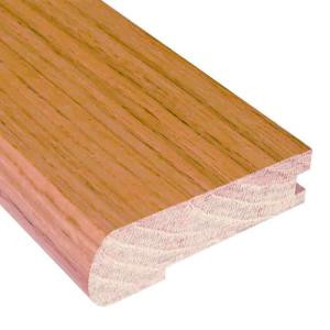 Natural Oak 3/8 in. Thick x 2.375 in. Wide x 78 in. Length Hardwood Flush-Mount Stair Nose Molding-LM3880 202709973