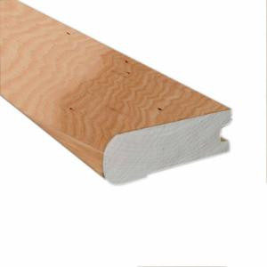 Southern Pecan 0.81 in. Thick x 2-3/8 in. Wide x 78 in. Length Hardwood Flushmount Stair Nose Molding-LM6624 203198216