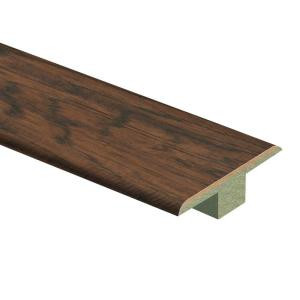 Zamma Coffee Handscraped Hickory 7/16 in. Thick x 1-3/4 in. Wide x 72 in. Length Laminate T-Molding-0137221640 204691644