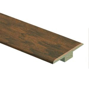 Zamma Dark Brown Hickory 7/16 in. Thick x 1-3/4 in. Wide x 72 in. Length Laminate T-Molding-013221800 206528614