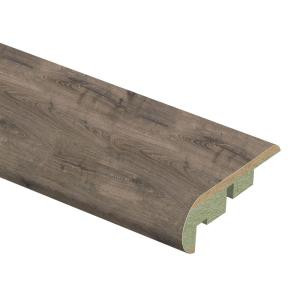 Zamma Vintage Pewter Oak 3/4 in. Thick x 2-1/8 in. Wide x 94 in. Length Laminate Stair Nose Molding-0137541816 206955320