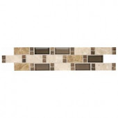 Daltile Stone Decor Parallel Vision 3 in. x 14 in. Stone and Glass Decorative Accent Tile-ST57314DCOCC1U 300045084