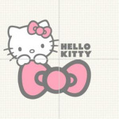 Hello Kitty Easy Classic Cucu Pink Mural 16 in. x 16 in. Ceramic Wall Tile-HKD020502 205184562