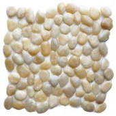 Islander Golden Sapphire 12 in. x 12 in. Natural Pebble Stone Floor and Wall Tile (10 sq. ft. / case)-20-1-GLD 205932321
