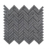 Jeff Lewis Manhattan 10 in. x 11 in. x 8 mm Honed Basalt Mosaic Tile-98472 207174595