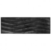 Jeffrey Court Silver Foil Waves 8 in. x 24 in. x 8 mm Glass Wall Tile-99751 204659522