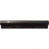 MS International Absolute Black Rail Molding 2 in. x 12 in. Polished Granite Wall Tile-THDW1-MR-BLA 204235036
