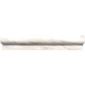MS International Greecian White 2 in. x 12 in. Polished Marble Rail Molding Wall Tile-THDW1-MR-GRE 100664323