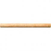 MS International Noche 3/4 in. x 12 in. Travertine Pencil Molding Wall Tile-MP-NC0.75X12 100664308