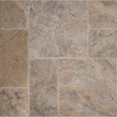 MS International Silver Pattern Honed-Unfilled-Chipped-Brushed Travertine Floor and Wall Tile (5 kits / 80 sq. ft. / pallet)-TTSIL-PAT-HUCB 205762419