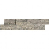 MS International Trevi Gray Ledger Panel 6 in. x 24 in. Natural Travertine Wall Tile (10 cases / 60 sq. ft. / pallet)-LHDPNLTTRG624 205960101