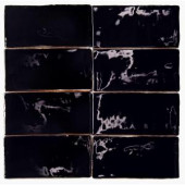 Splashback Tile Catalina Black 3 in. x 6 in. x 8 mm Ceramic and Wall Subway Tile-CATALINA3X6BLACK 206496901