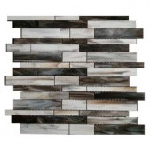 Splashback Tile Matchstix Torrent 10 in. x 11 in. x 8 mm Glass Mosaic Floor and Wall Tile-MATCHSTIX TORRENT GLASS TILE 204279050