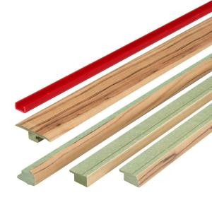 Augusta Pecan 1.06 in. Thick x 1.77 in. Wide x 78 in. Length FasTrim 5-in-1 Laminate Molding-328616 100677206