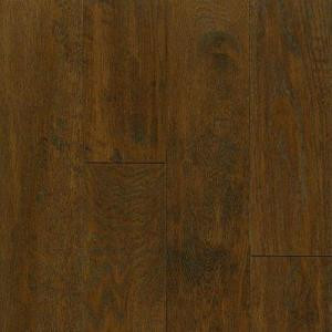 Bruce Take Home Sample - American Vintage Mocha Oak Engineered Scraped Hardwood Flooring - 5 in. x 7 in.-BR-662682 205386578