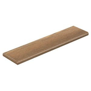 Cap A Tread Clayton Oak 47 in. Length x 12-1/8 in. Deep x 1-11/16 in. Height Laminate Left Return to Cover Stairs 1 in. Thick-016271595 203800920