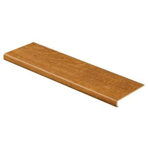 Cap A Tread Gunstock Oak 47 in. Length x 12-1/8 in. Deep x 2-3/16 in. Height Laminate to Cover Stairs 1-1/8 in. to 1-3/4 in. Thick-016A71759 206054909