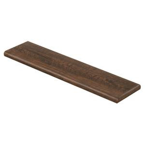 Cap A Tread Hand Sawn Oak 94 in. Length x 12-1/8 in. Deep x 1-11/16 in. Height Laminate Right Return to Cover Stairs 1 in. Thick-016141625 204152345