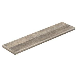 Cap A Tread Heron Oak 47 in. Length x 12-1/8 in. Deep x 1-11/16 in. Height Laminate Left Return to Cover Stairs 1 in. Thick-016274552 205655847