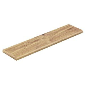 Cap A Tread Light Oak 47 in. Length x 12-1/8 in. Deep x 1-11/16 in. Height Laminate Left Return to Cover Stairs 1 in. Thick-016271758 206052860
