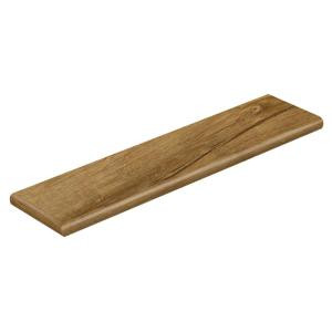 Cap A Tread Marigold Oak 47 in. Length x 12-1/8 in. Deep x 1-11/16 in. Height Laminate Left Return to Cover Stairs 1 in. Thick-016271814 206955311