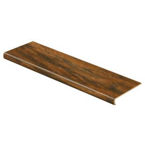 Cap A Tread Medium Hickory 47 in. Length x 12-1/8 in. Deep x 2-3/16 in. Height Laminate to Cover Stairs 1-1/8 in. to 1-3/4 in. Thick-016A71766 206054906