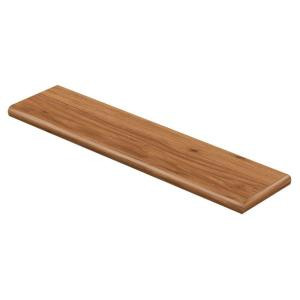 Cap A Tread Polished Straw Maple 47 in. Length x 12-1/8 in. D x 1-11/16 in. Height Laminate Right Return to Cover Stairs 1 in. Thick-016171662 205558685