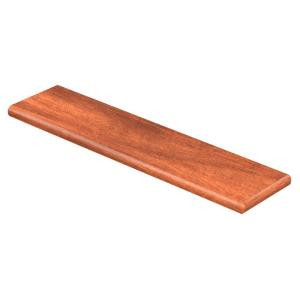Cap A Tread South American Cherry 94 in. L x 12-1/8 in. Depth x 1-11/16 in. Height Laminate Right Return to Cover Stairs 1 in. Thick-016141799 206529822
