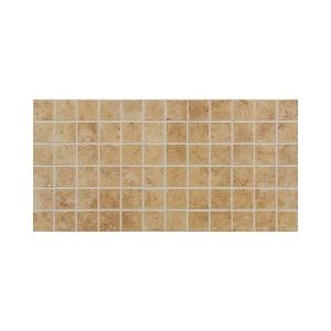 Daltile Fidenza Dorado 12 in. x 24 in. x 8 mm Porcelain Mesh-Mounted Mosaic Floor and Wall Tile (24 sq. ft. / case)-FD0322MS1P2 202667120