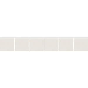 Daltile Keystones Unglazed Arctic White 2 in. x 12 in. x 6 mm Porcelain Mosaic Bullnose Floor/Wall Tile-D617S886MS1P 203462047