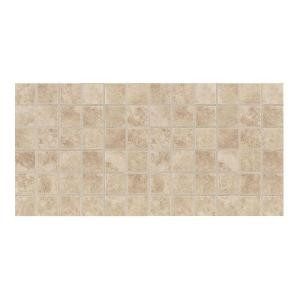 Daltile Salerno Cremona Caffe 12 in. x 24 in. 6 mm Ceramic Mosaic Floor and Wall Tile-SL8222MS1P2 202646500