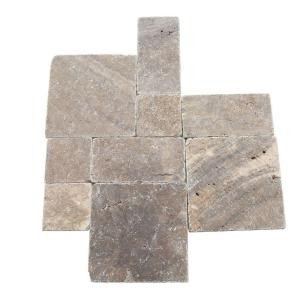 Daltile Travertine Andes Gray Paredon Pattern Floor and Wall Tile Kit (6 sq. ft / case)-TS35PATTERN1P 202646859