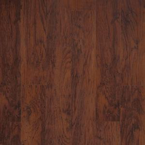 Dark Brown Hickory Laminate Flooring - 5 in. x 7 in. Take Home Sample-CL-306429 206558889