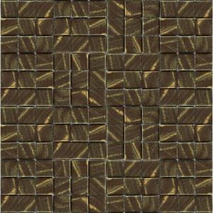 Epoch Architectural Surfaces Metalz Bronze-1012 Mosaic Recycled Glass 12 in. x 12 in. Mesh Mounted Tile (5 sq. ft. / case)-BRONZE-1012 203434291