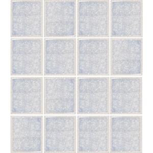 Epoch Architectural Surfaces Oceanz Arctic White-1727 Crackled Glass 12 in. x 12 in. Mesh Mounted Tile (5 sq. ft. / case)-ARCTIC White-1727 203434280