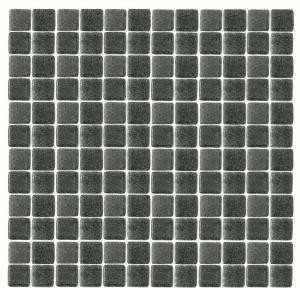 Epoch Architectural Surfaces Spongez S-Black-1412 Mosiac Recycled Glass Mesh Mounted Floor and Wall Tile - 3 in. x 3 in. Tile Sample-S-BLACK SAMPLE 203153274