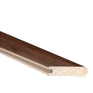 Heritage Mill Hickory Truffle 3/4 in. Thick x 3 in. Wide x 78 in. Length Hardwood Flush Mount Stair Nose Molding-LM7119 206320703