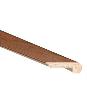 Heritage Mill Oak Almond 3/8 in. Thick x 2.4 in. Wide x 78 in. Length Hardwood Flush Mount Stair Nose Molding-LM6988 206291696