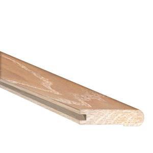 Heritage Mill Oak Brushed Biscotti 3/4 in. Thick x 3 in. Wide x 78 in. Length Hardwood Flush Mount Stair Nose Molding-LM7339 206320723