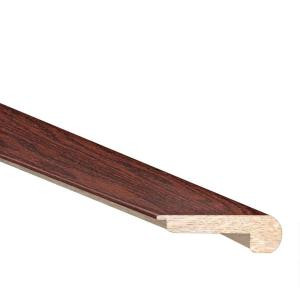 Heritage Mill Oak Cabernet 3/8 in. Thick x 2.4 in. Wide x 78 in. Length Hardwood Flush Mount Stair Nose Molding-LM7253 206291718
