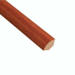 Home Legend High Gloss Santos Mahogany 19.5 in. Thick x 3/4 in. Wide x 94 in. Length Laminate Quarter Round Molding-HL87QR 202026467