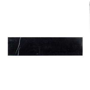 Jeff Lewis Nero Marquina 4 in. x 16 in. Polished Marble Field Wall Tile (8 sq. ft. / case)-98459 207189268