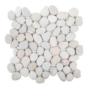 Jeffrey Court Pebble Sand 12 in. x 12 in. x 20 mm Pebble Mosaic Tile-99254 207084028